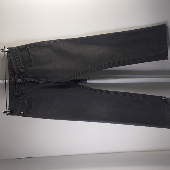 Rock N Run Slim Straight Gray Jeans Destroyed Cuffs Men's Size 32x28 - Picture 4 of 16